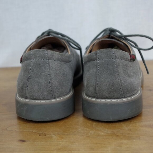Bass Pasadena Grey Suede Derby Shoes Size 8 - Picture 7 of 8